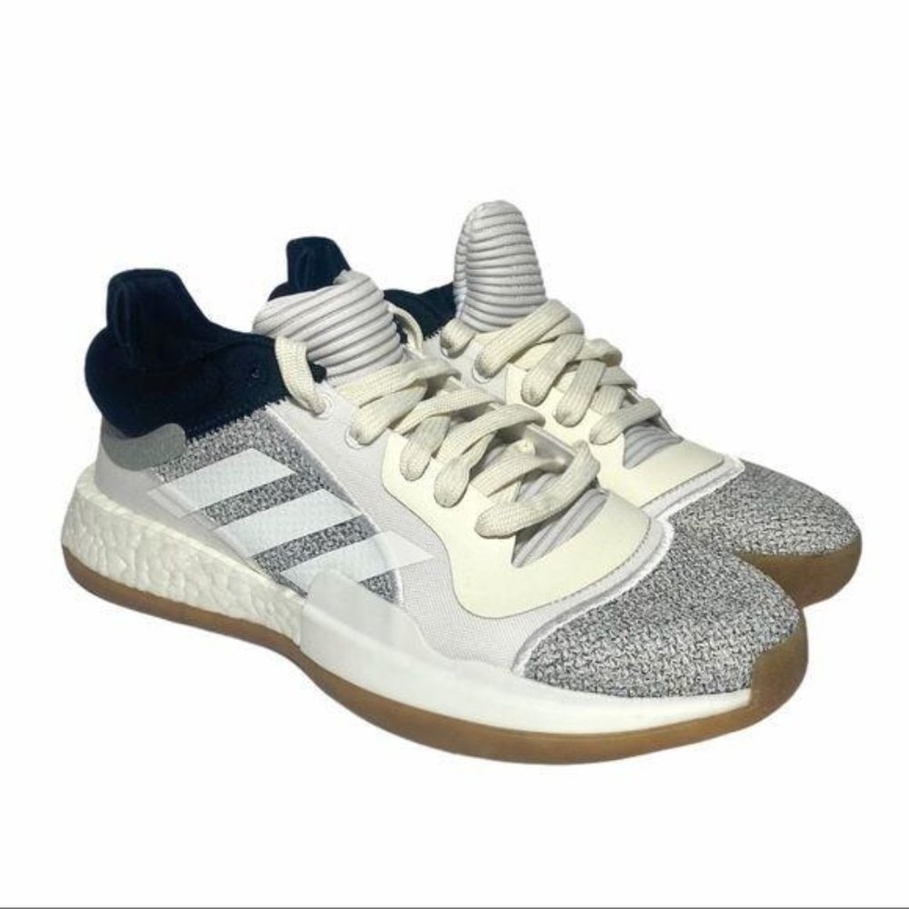 New With Tags Adidas White Marquee Boost Low Tops Shoes Size 6.5